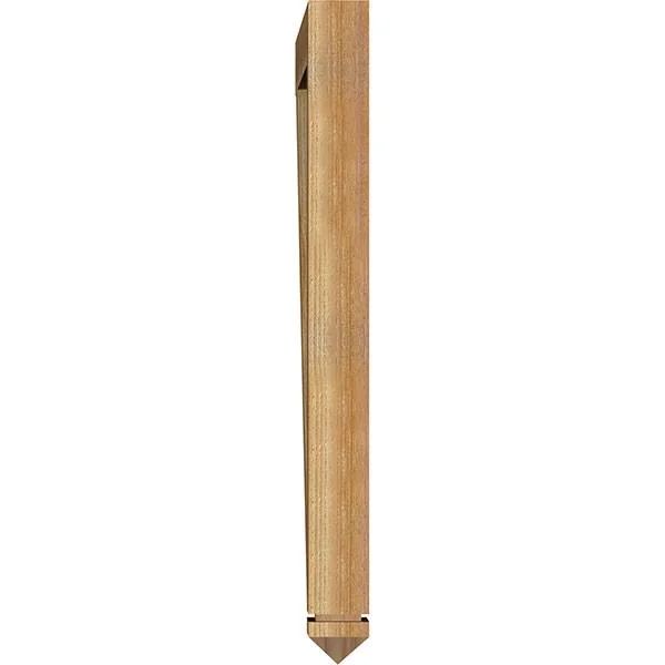 Ekena Millwork BKT04X38X44OLY03RWR 4x22W x 38x22D x 44x22H Olympic Arts & Crafts Rough Sawn BRACKET, Western Red Cedar