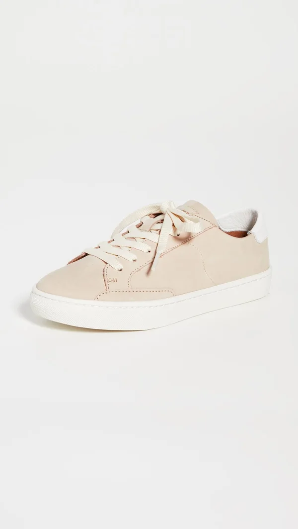 Soludos Ibiza Leather Sneaker - Bisque - 10