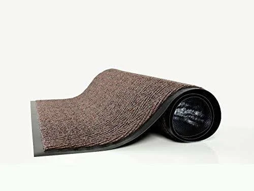 Guardian Golden Series Chevron Indoor Wiper Floor Mat, Vinyl/Polypropylene, 3&x10&, Charcoal