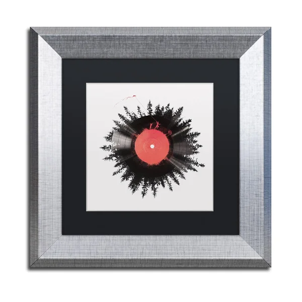 Trademark Fine Art The Vinyl of My Life by Robert Farkas Framed Graphic Art - Size: 11x22 H x 11x22 W x 0.5x22 D, Matte Color: B