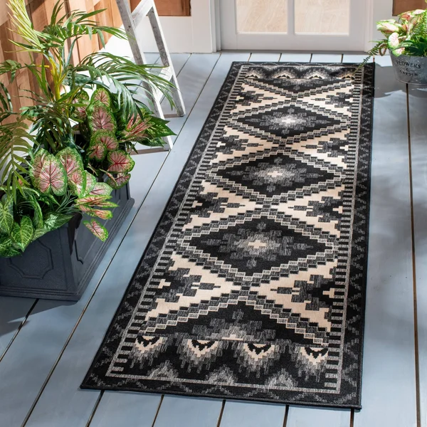 Safavieh Veranda VER096-0742 6&7x22 x 9&6x22 Green, Terracotta Area Rug