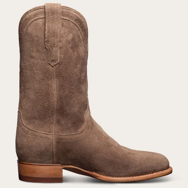 Tecovas - Men's Suede Square Toe Cowboy Boot, Light Gray 13 D-Average
