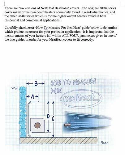 Neatheat 80/09 Tall Series 6 ft. Hot Water Hydronic Baseboard Cover (Not for Electric Baseboard)