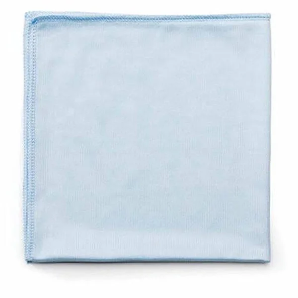 Rubbermaid Commercial Executive Series HYGEN Cleaning Cloths Glass Microfiber 16 x 16 Blue 12 ct (rcp Q630 Blu)