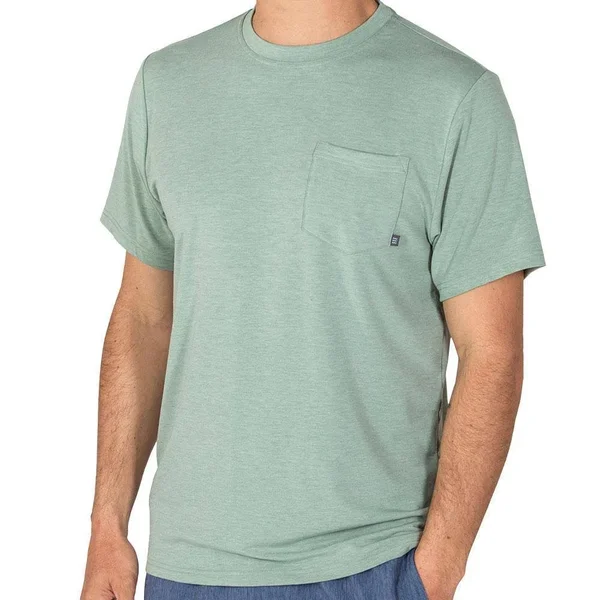 Free Fly Bamboo Flex Pocket Tee - Men's:Function Meets Style with Soft - Stretchy Bamboo Fabric