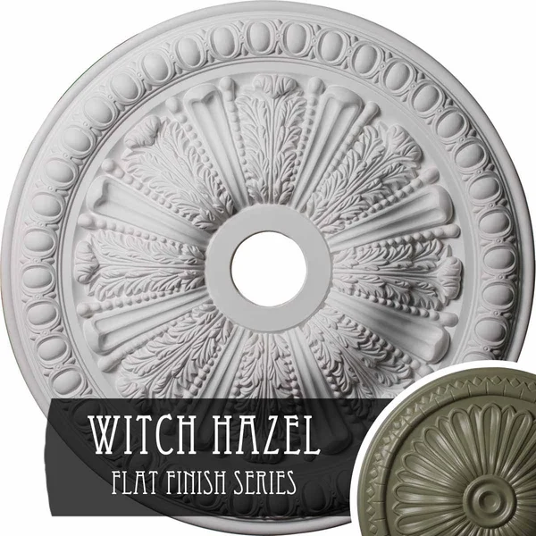 27 7/8x22OD x 3 7/8x22ID x 2 1/2x22P Tomango Egg & Dart Ceiling Medallion (Fits Canopies Up to 6 3/4x22), Hand-Painted Witch