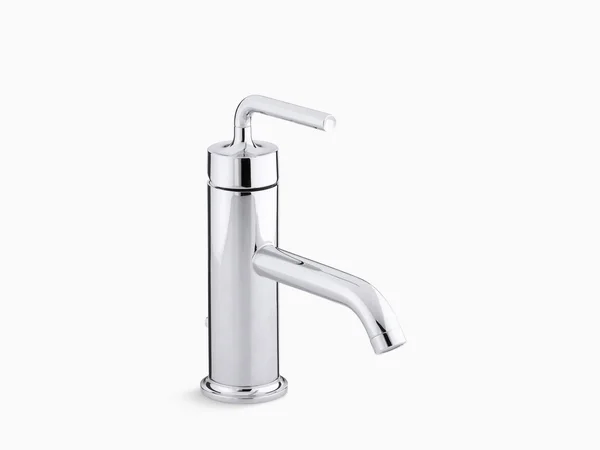 Kohler K-14402-4A-CP Polished Chrome Purist Single Control Bathroom Faucet with Straight Lever Handle