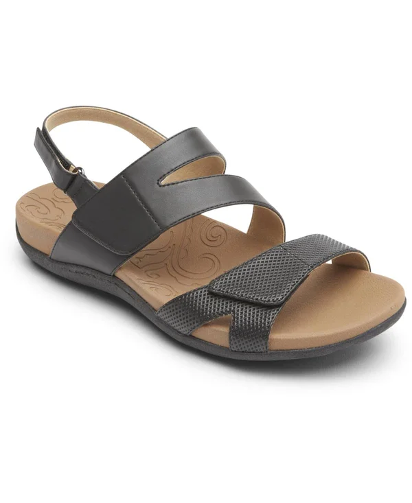 Women's Rockport Ridge Sandal - Black - Size 11