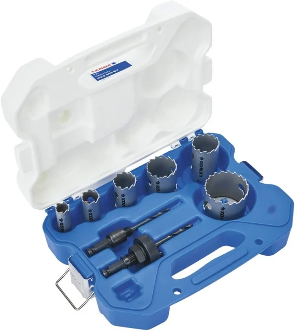 Lenox Tools Hole Saw Kit, Carbide Tipped, 6-Piece (LXAH3PSET6)
