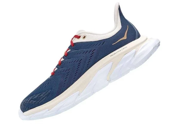 Hoka One One Men's Clifton Edge Vintage Indigo-Tofu - 9.5