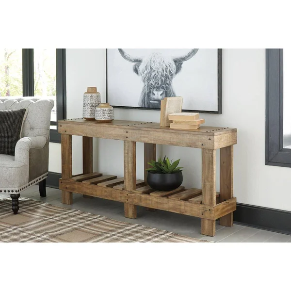 The Gray Barn Sycamore Rise Console Sofa Table - Wood - Brown