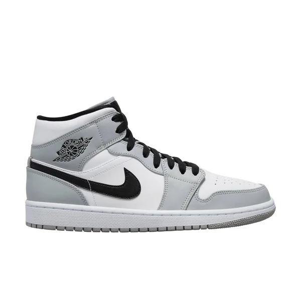 Air Jordan 1 Mid &Light Smoke Grey& Shoes - Size 9.5