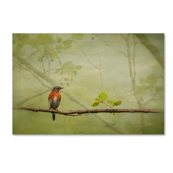Trademark Global Lois Bryan &Bluebird in Spring& Canvas Art
