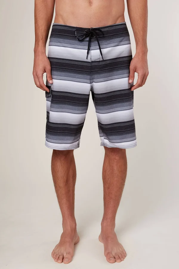 O&Neill Santa Cruz Stretch Stripe Boardshorts Men's Black, 38