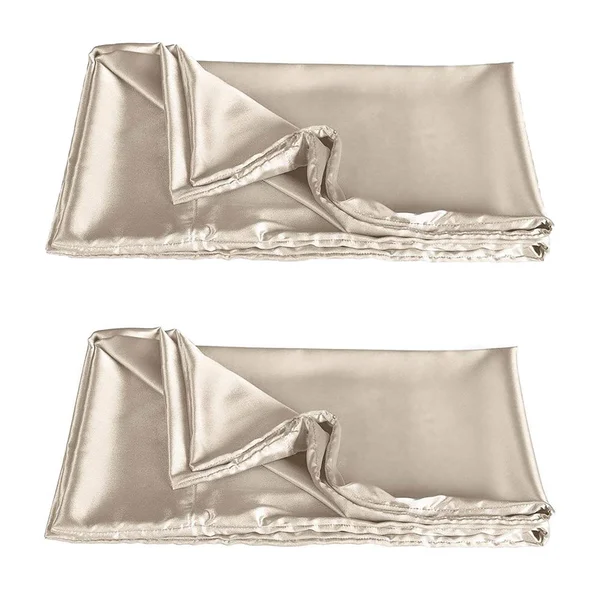 Satin Beauty Pillowcase, Better Hair in Your Sleep, Queen - Champagne