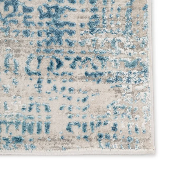 Jaipur Living Eero Abstract Blue/ Ivory Runner Rug 2&6x22x8&