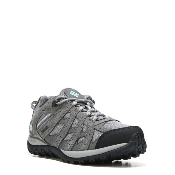 Columbia Women's Redmond Trail Shoe, Boulder/Sky Blue, 8.5 M US