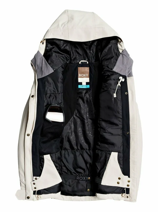 Roxy Snow Women's Andie Jacket - Oyster Gray, XL
