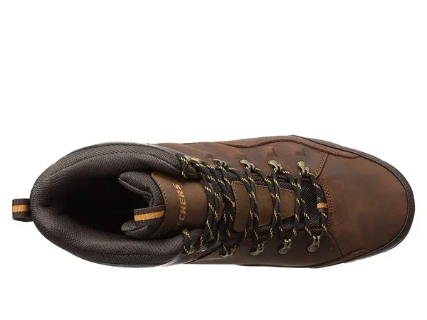Skechers Men's Relaxed Fit Relment Traven Hiking Boot, Brown