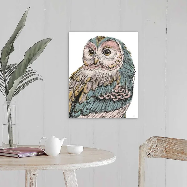 Beautiful Owls I Pastel - Canvas Wall Art, 16x20, Great Big Canvas