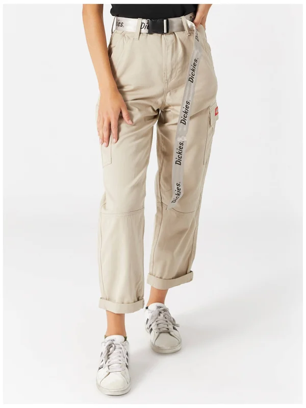 Dickies Belted Utility Khaki Cargo Pants - Khaki - 7