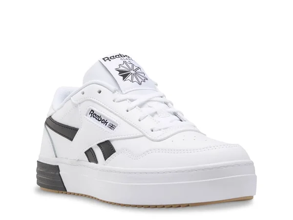 Reebok Club Memt Sneaker, Women's, White/Black, Size 6, Sneakers