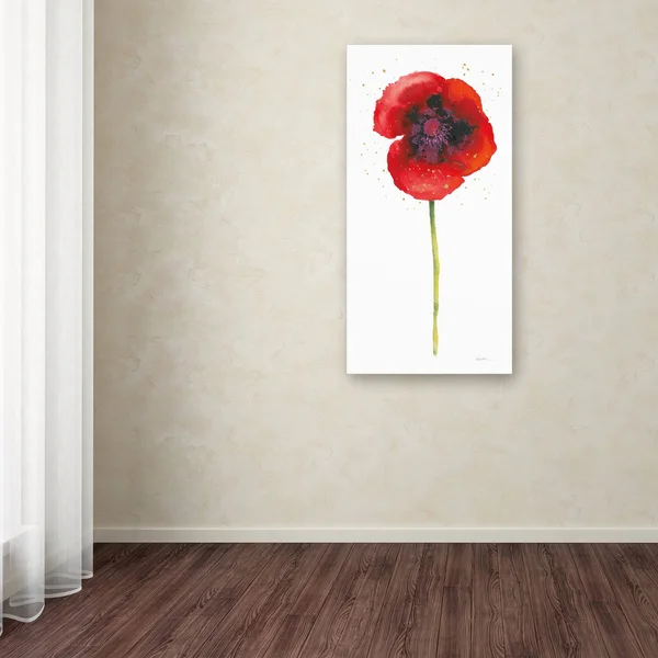 Trademark Fine Art Shirley Novak Splash I with Gold 24x47 Canvas Art - WAP0357-C2447GG