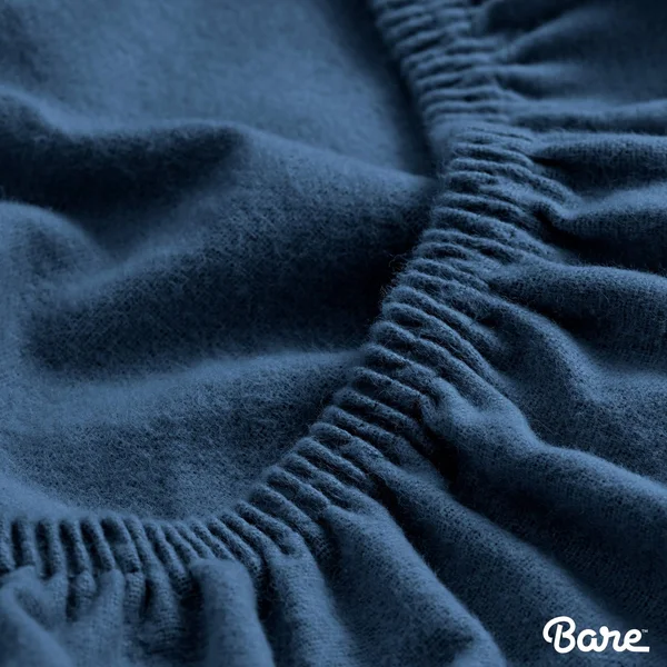 Bare Home Velvety Soft 100% Cotton Flannel Sheet Set Deep Pocket - Full - Coronet Blue