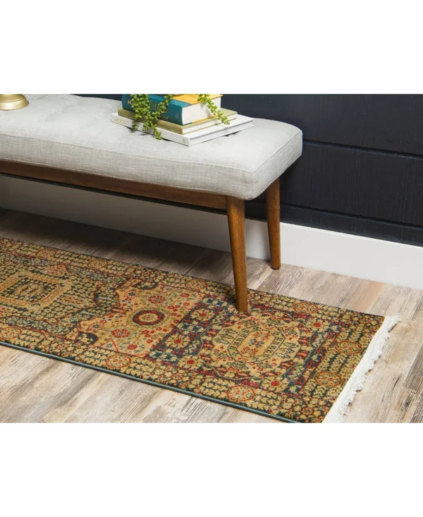 Unique Loom Jackson Palace Rug (Blue - 2&7x22 x 10& Runner)