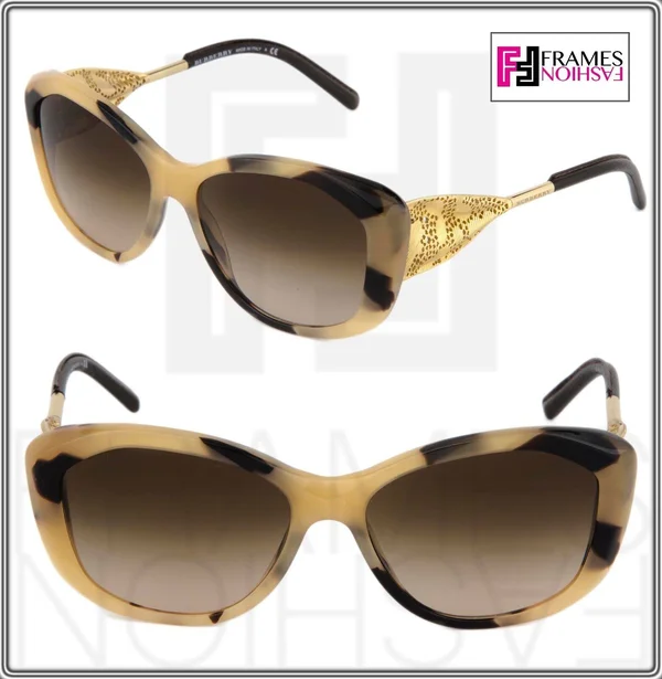 Burberry 4208Q Sunglasses 350113 Light Brown