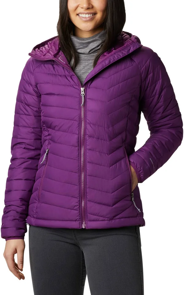 Columbia Powder Lite Hooded Jacket Violet Women XL
