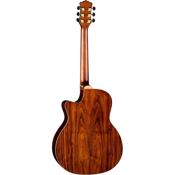 Luna Vista Deer Tropical Wood Acoustic-Electric Guitar with Case - Natural