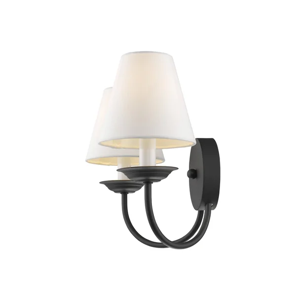 Livex Lighting 5272-04 Mendham 2 Light Black Wall Sconce