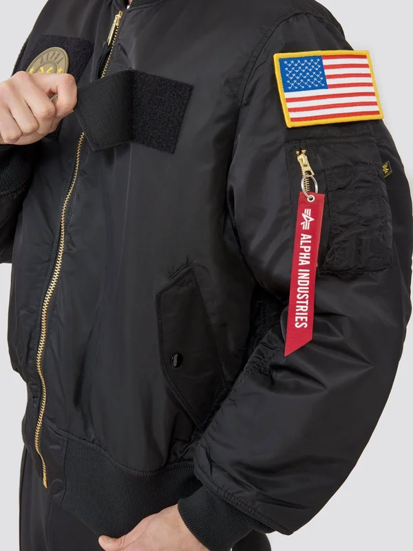 Alpha Industries, MA-1 Flex Bomber Jacket Black, 2XL