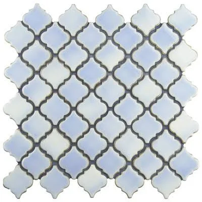 EliteTile Sample - Pharsalia Porcelain Mosaic Tile Finish: Frost Blue