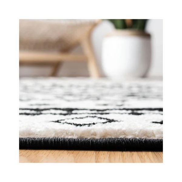 Safavieh 8' x 10' Mercer 400 Mre415 Ivory - Charcoal Rug