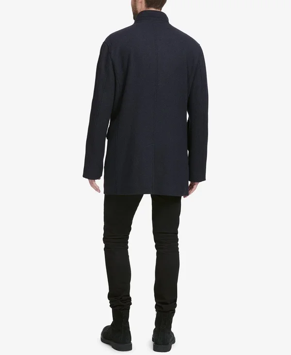 Cole Haan Men's Walking Coat with Bib - Navy