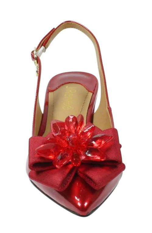 J. Renee Faaye Women's Pump - Red Size 8
