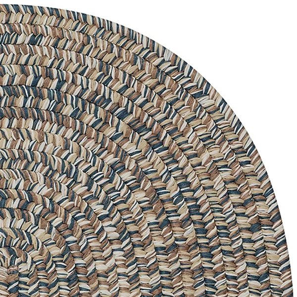 Colonial Mills Carrington Tweed Deep Blue Rug - 4 ft x 7 ft Oval