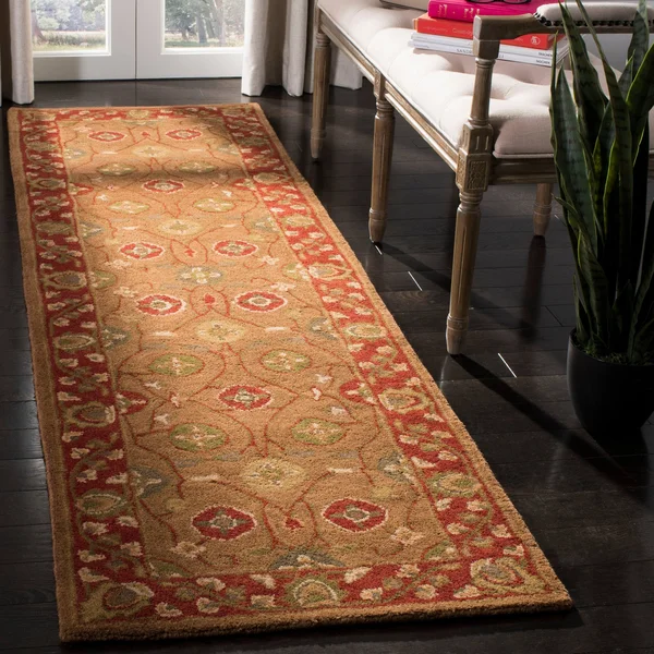 Safavieh Heritage HG963A 6&0x22 x 9&0x22 Beige, Rust Area Rug