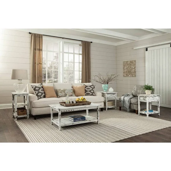 Alaterre Country Cottage Coffee Table, Red