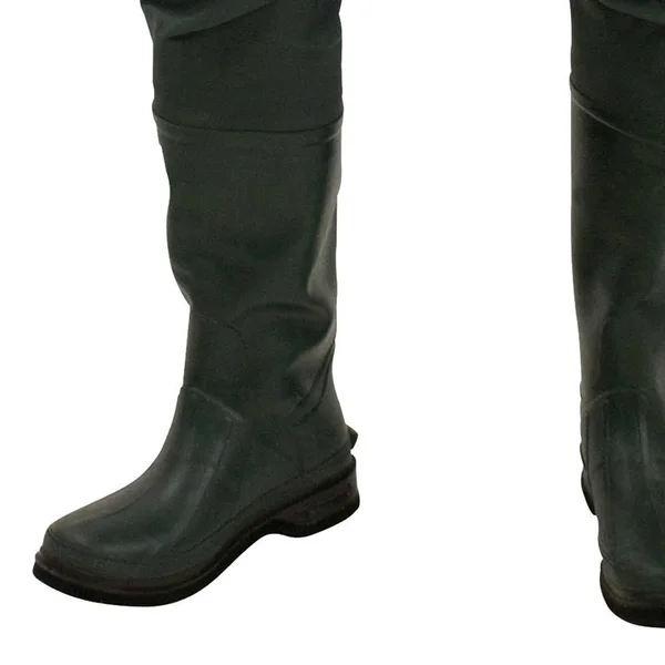 Frogg Toggs Cascades 2-Ply Rubber Bootfoot Cleated Hip Wader - Forest Green, 13
