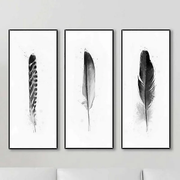 Mistana Feathers 3 Piece Framed Graphic Art Set