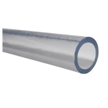Laboratory PVC Clear Plastic Tubing for Chemicals - Inner Diameter 1/2 inch - Outer Diameter 1-1/8 inch - Length 10 ft
