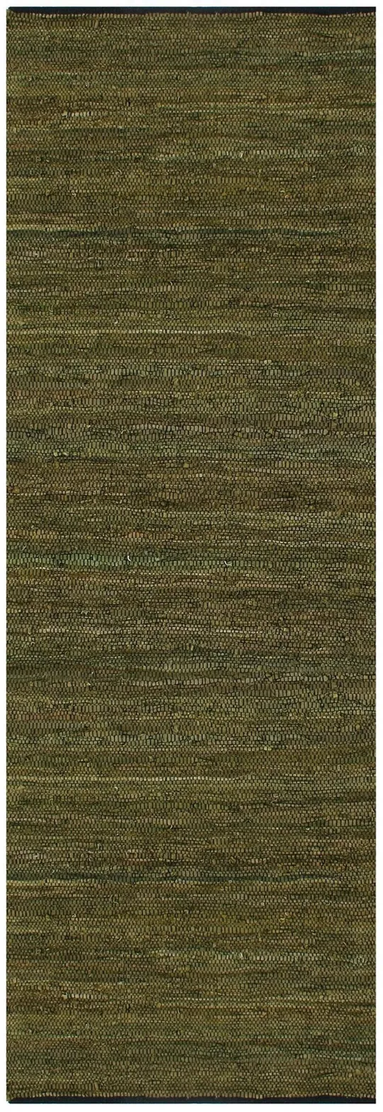 Matador Leather Chindi Green Rug St. Croix Rug Size: 4& x 6&