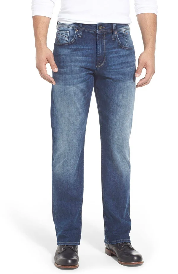 Mavi Men's Matt Relaxed Straight-leg Jeans - Blue - Size 33x30