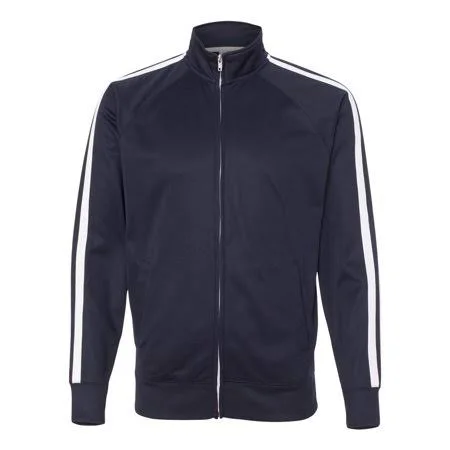 Independent Trading Co. - New Iwpf - Men - Unisex Poly-Tech Full-Zip Track Jacket, Adult Unisex, Size: 2XL, Blue