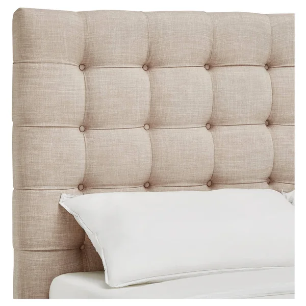 Ascott Hill Button Tufted Headboard - Queen - Oatmeal - Inspire Q