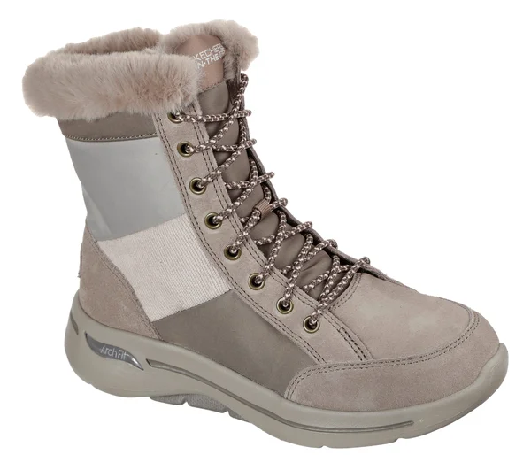 Skechers GOwalk Arch Fit - Conquer Dark Taupe - Size 6.0
