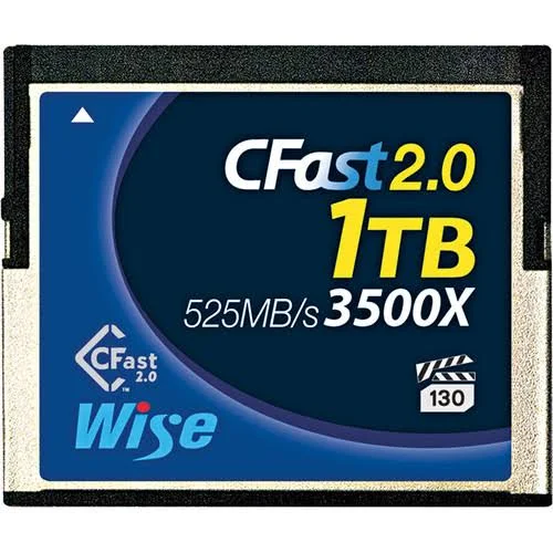 Wise Advanced 1TB CFast 2.0 Memory Card 2.0, Single S 525MB/s 3500x, Birding & Wildlife Landscape & Scenic Macro Night u